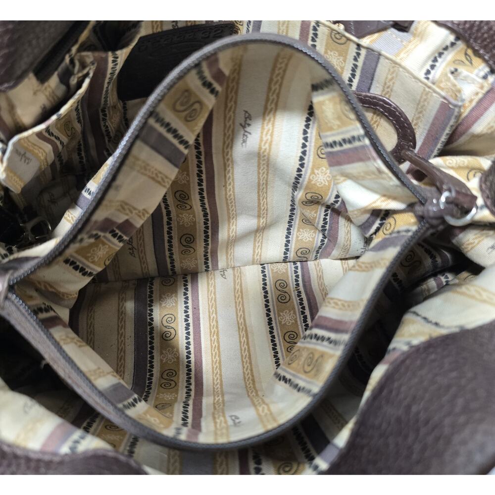 Brighton Lolita Masterpiece Col Leather Shoulder Bag Brown 3D Applique MSRP $350 - Picture 15 of 16